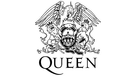 queen band logo black and white
